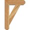 Ekena Millwork Traditional Craftsman Rough Sawn Bracket w/ Offset Brace, Western Red Cedar, 6"W x 18"D x 26"H BKT0604X18X26TRA04RWR - alternate 3